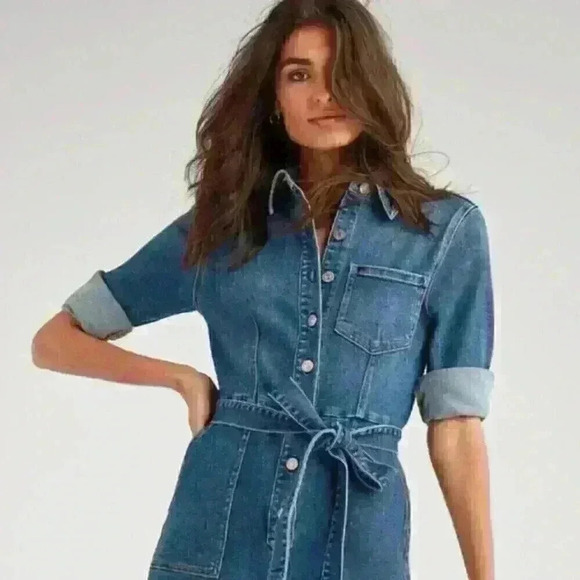 7 For All Mankind Luxe Cropped Playsuit - Picture 3 of 3